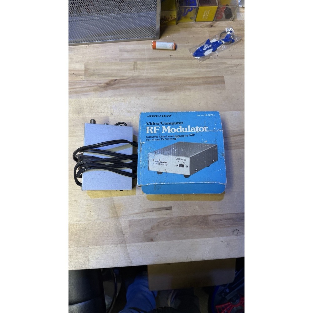 Archer Video/Computer RF Modulator Cat No 15-1273A w Box‎ Channel 3/4